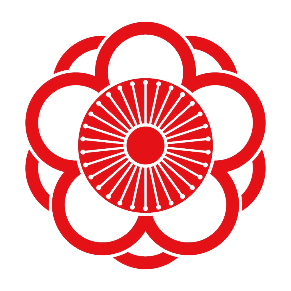 中陰八重向こう梅紋 8