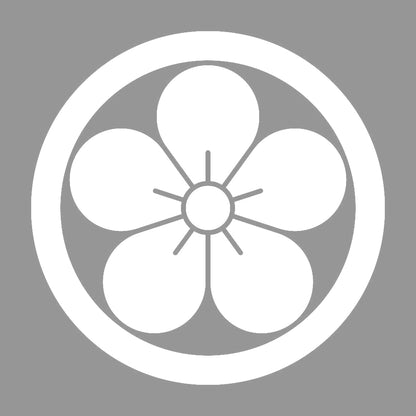 丸に梅の花紋 7