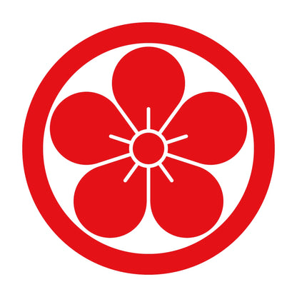 丸に梅の花紋 8