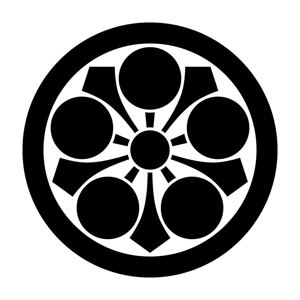 丸に剣梅鉢紋