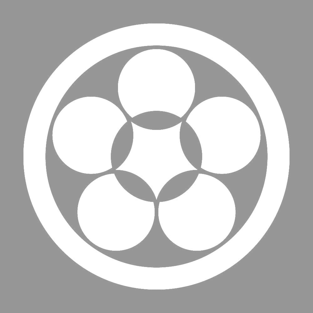 丸に繋ぎ梅鉢紋 7