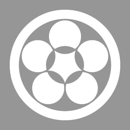 丸に繋ぎ梅鉢紋 7