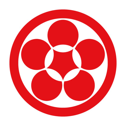 丸に繋ぎ梅鉢紋 8