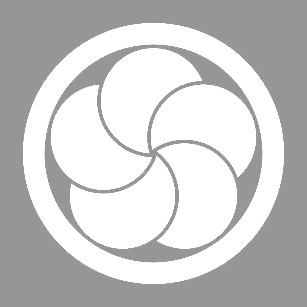 丸に重ね梅紋 7