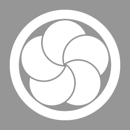 丸に重ね梅紋 7
