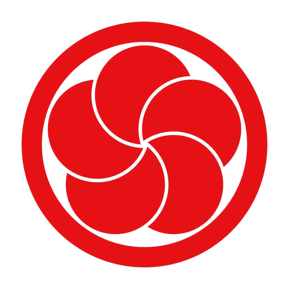丸に重ね梅紋 8