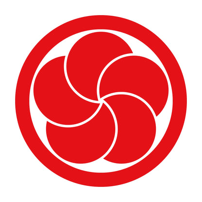 丸に重ね梅紋 8