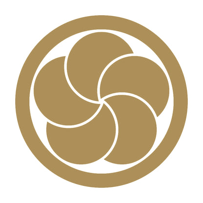 丸に重ね梅紋 9