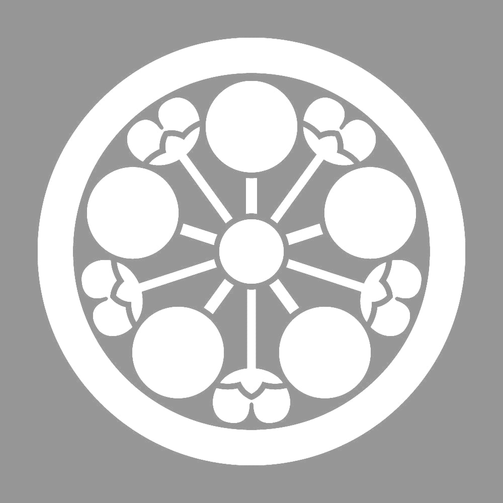 丸に花付き梅鉢紋 7