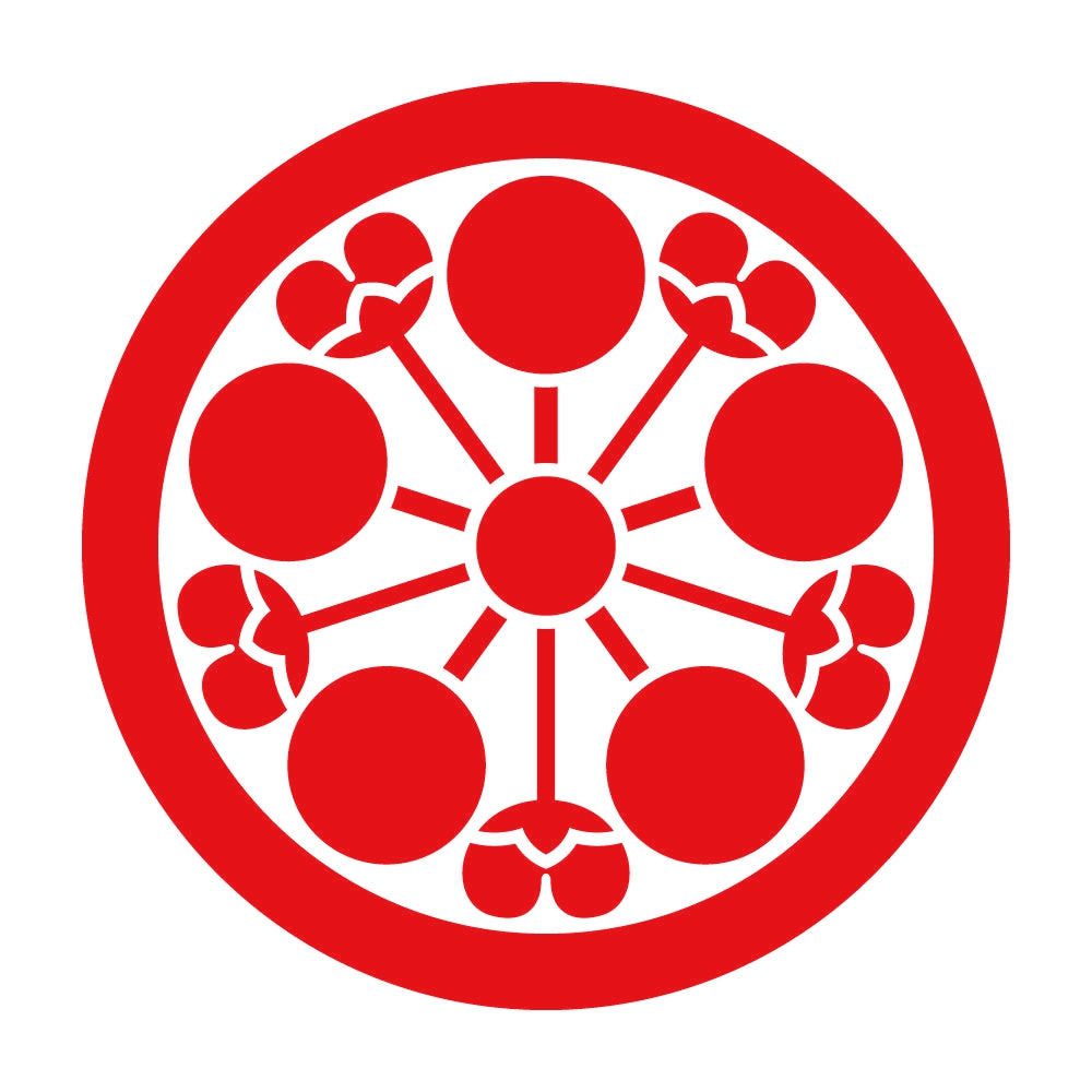 丸に花付き梅鉢紋 8