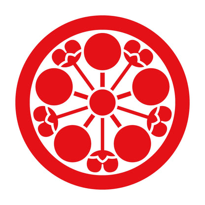 丸に花付き梅鉢紋 8