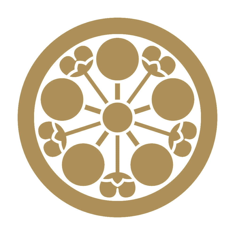 丸に花付き梅鉢紋 9