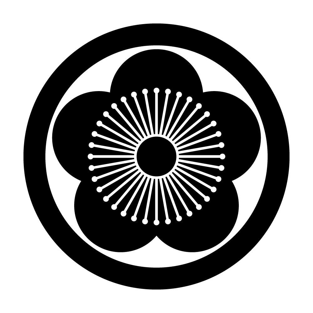 丸に向こう梅紋