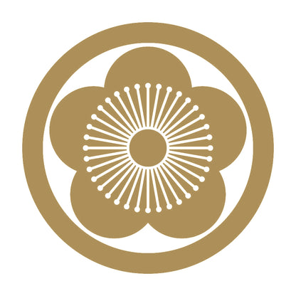 丸に向こう梅紋 9