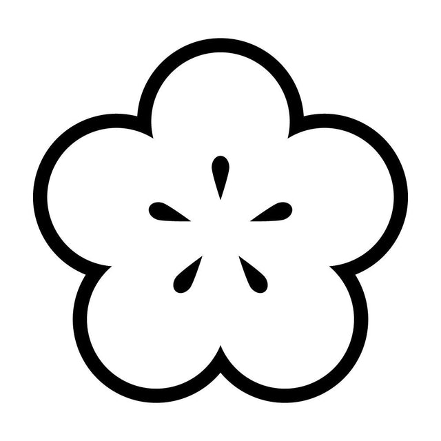 陰光琳向こう梅紋