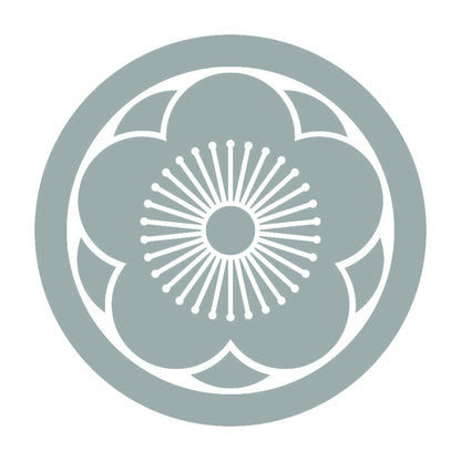 丸に八重向こう梅紋 10