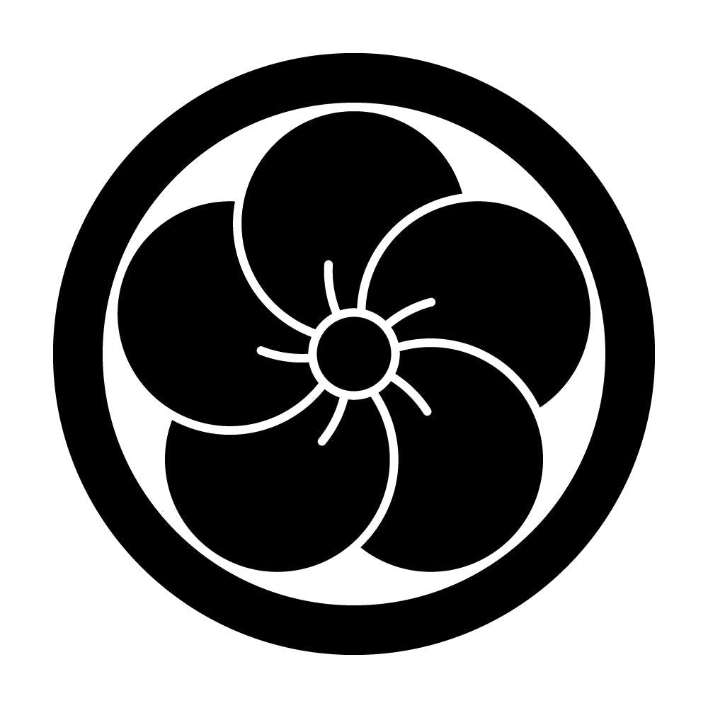丸に捻じ梅紋