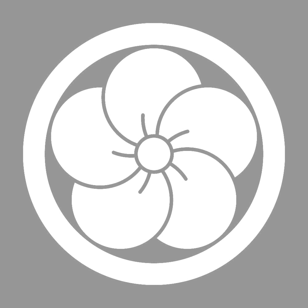 丸に捻じ梅紋 7