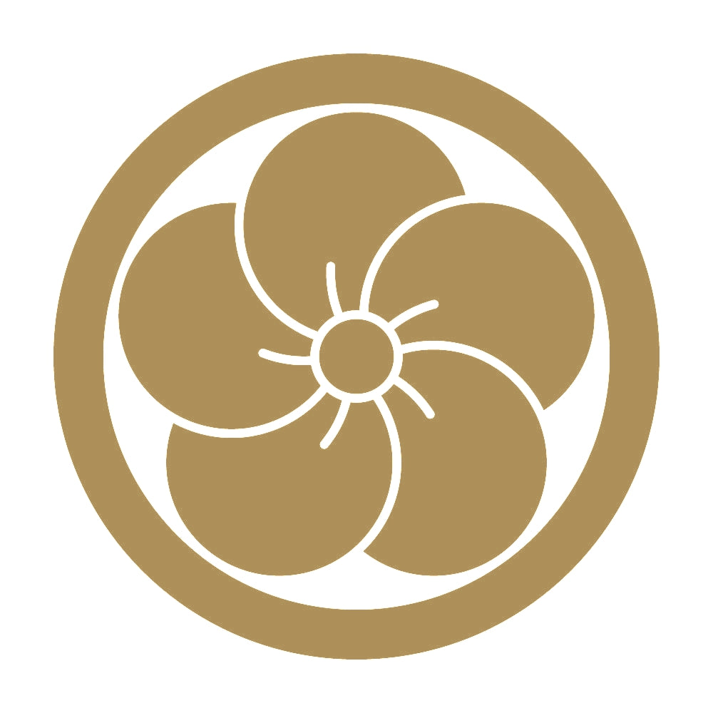 丸に捻じ梅紋 9