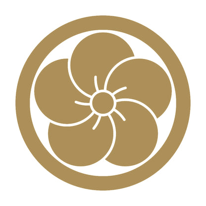 丸に捻じ梅紋 9