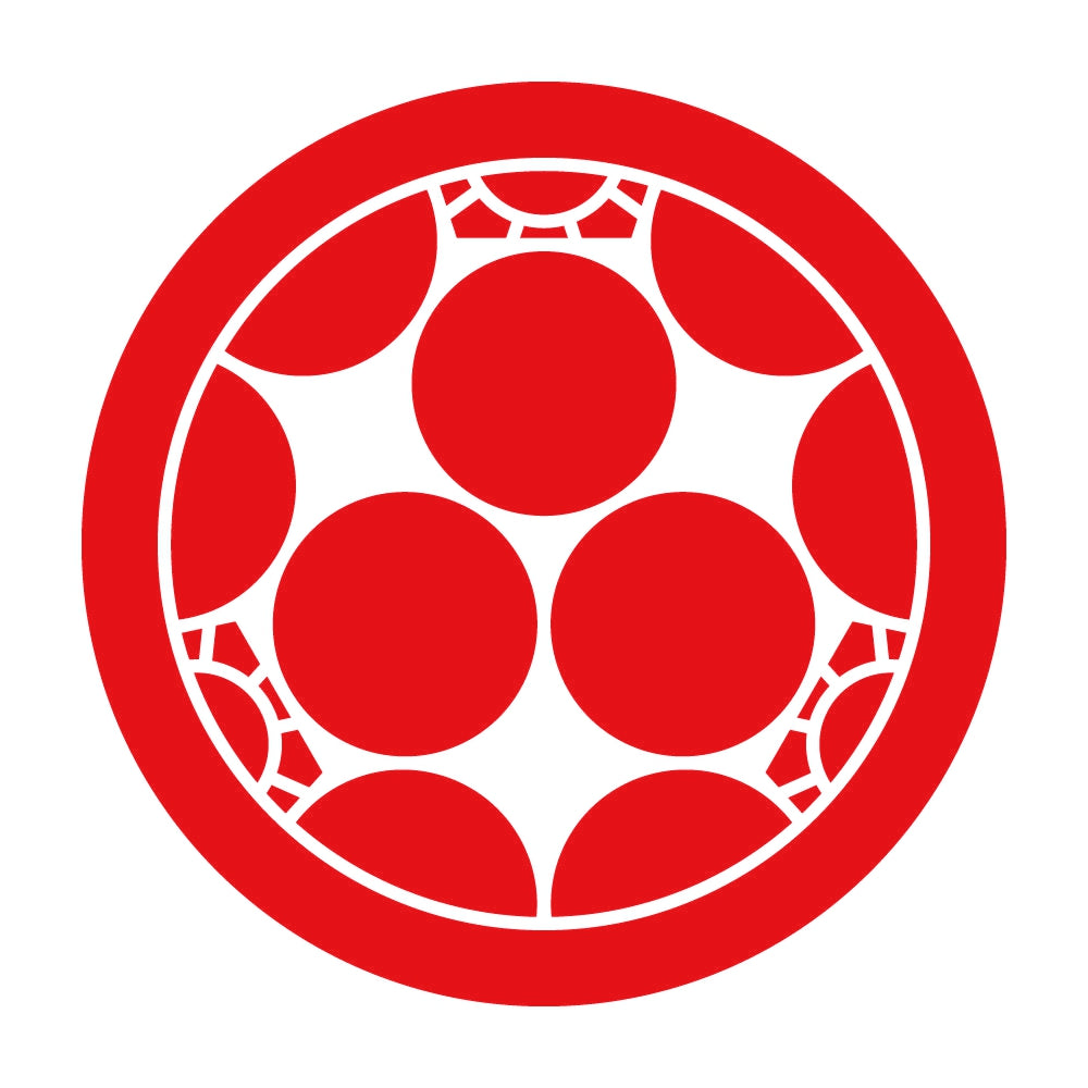 丸に三つ割り梅鉢紋 8