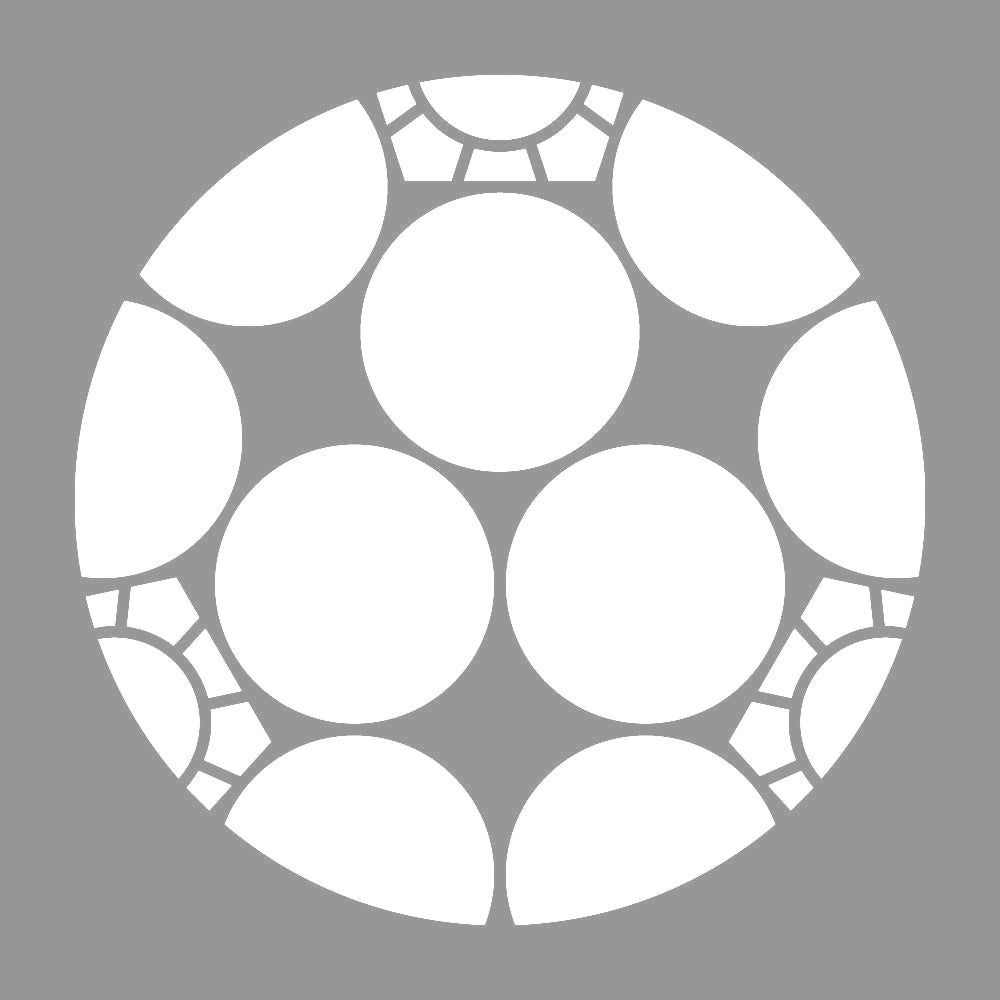 三つ割り梅鉢紋 7