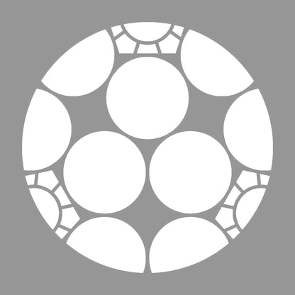三つ割り梅鉢紋 7