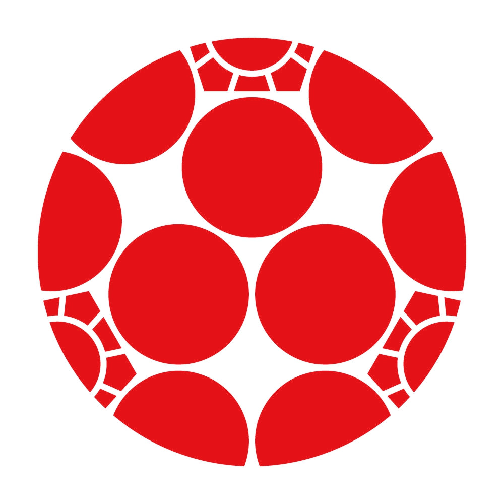 三つ割り梅鉢紋 8