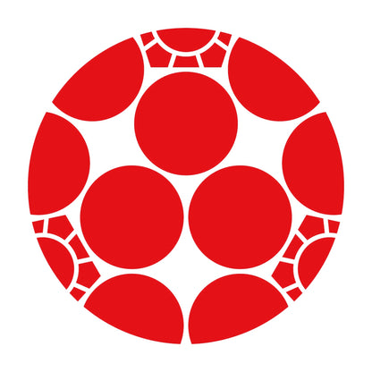 三つ割り梅鉢紋 8