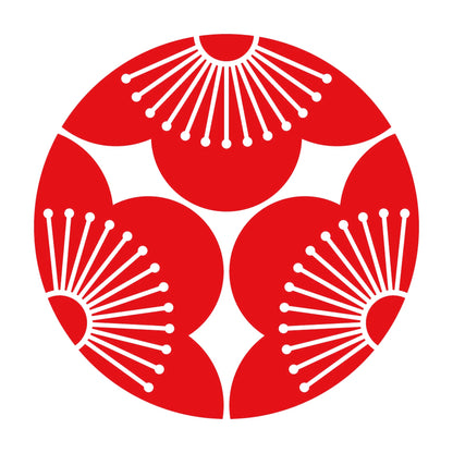 三つ割り向こう梅紋 8