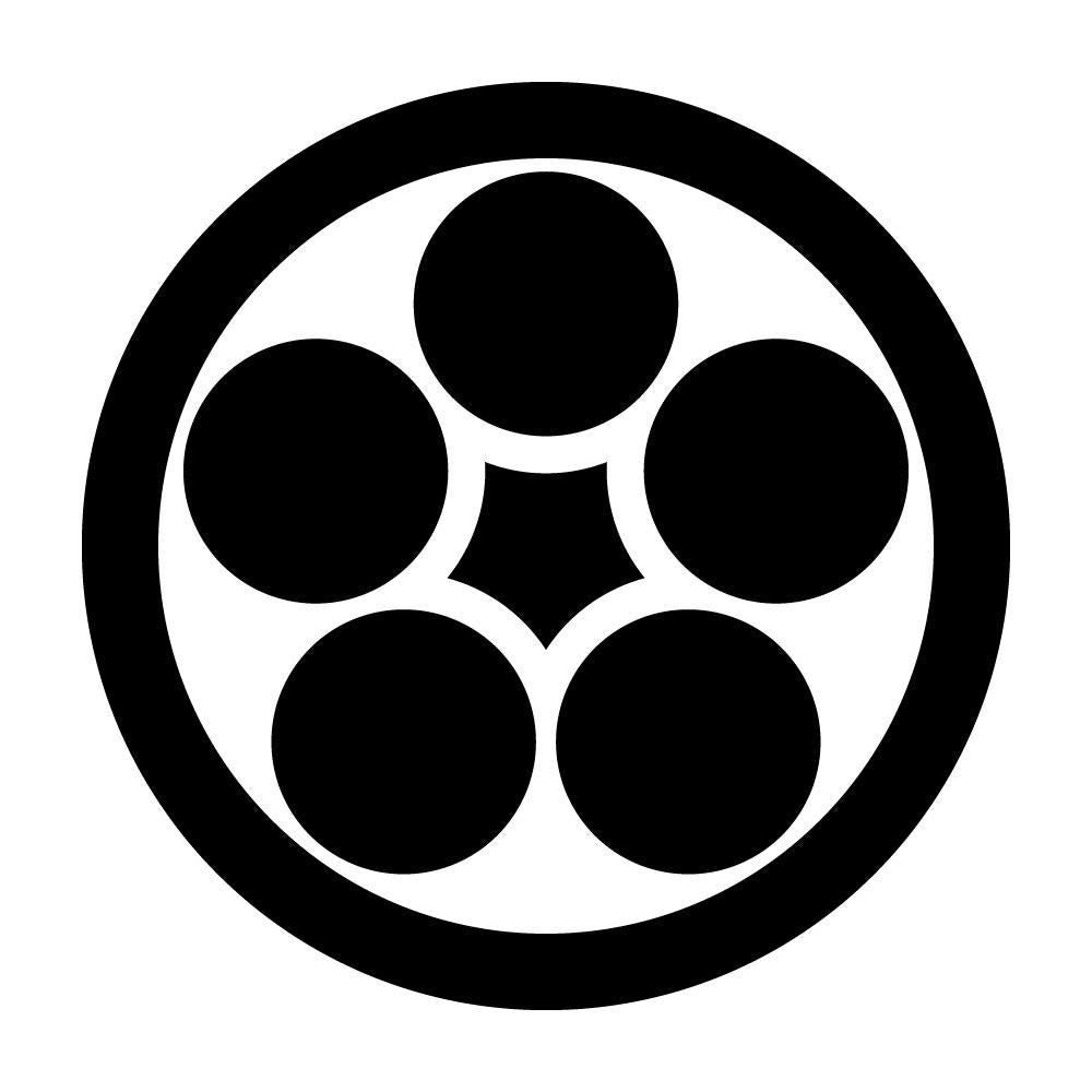 丸に裏梅鉢紋