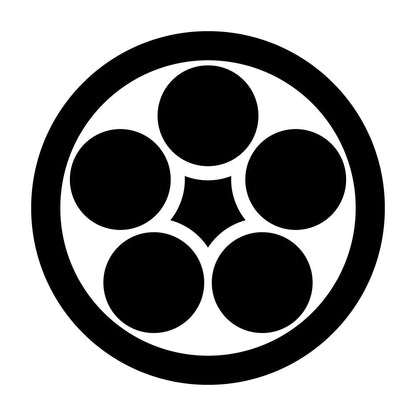 丸に裏梅鉢紋