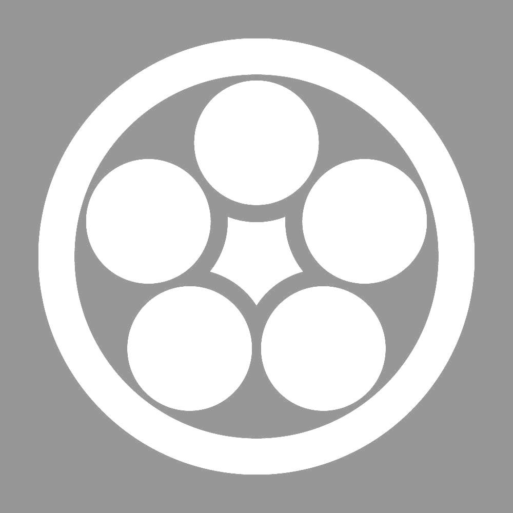 丸に裏梅鉢紋 7