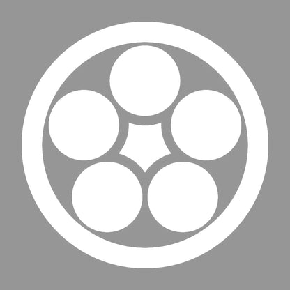 丸に裏梅鉢紋 7
