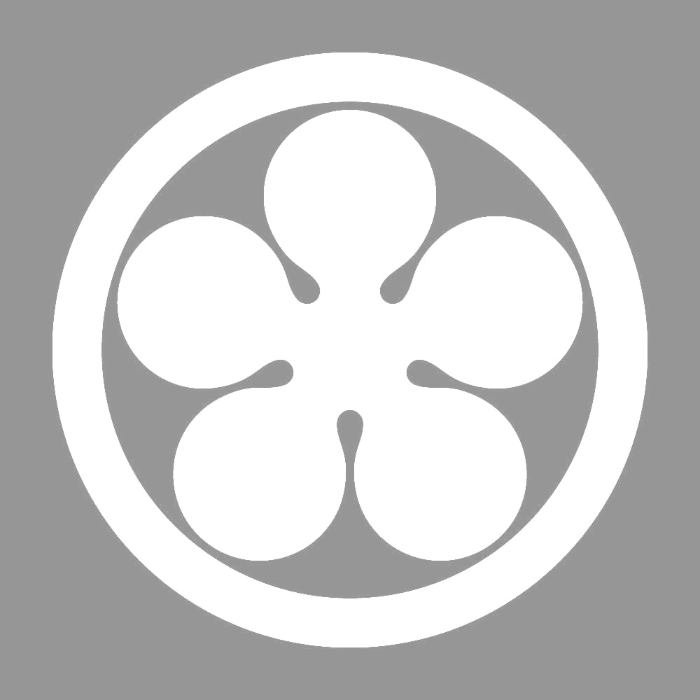 丸に光琳梅鉢紋 7