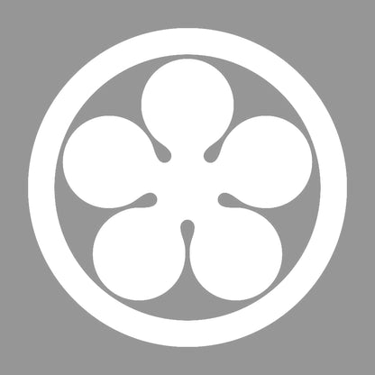 丸に光琳梅鉢紋 7