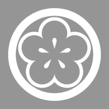 丸に陰光琳向こう梅紋 7