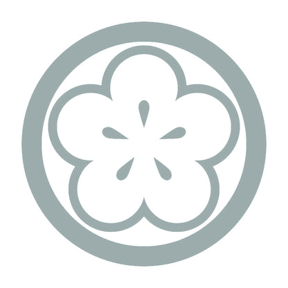 丸に陰光琳向こう梅紋 10