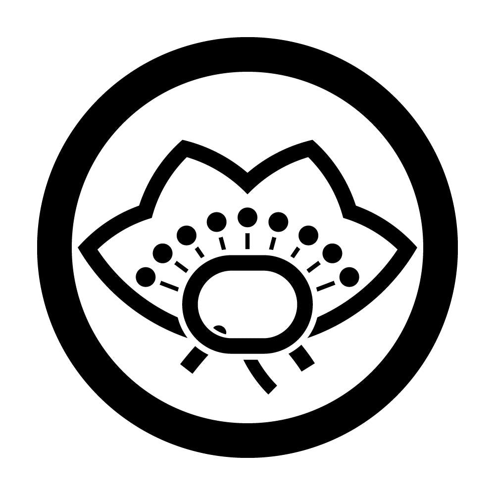 丸に陰箙梅紋