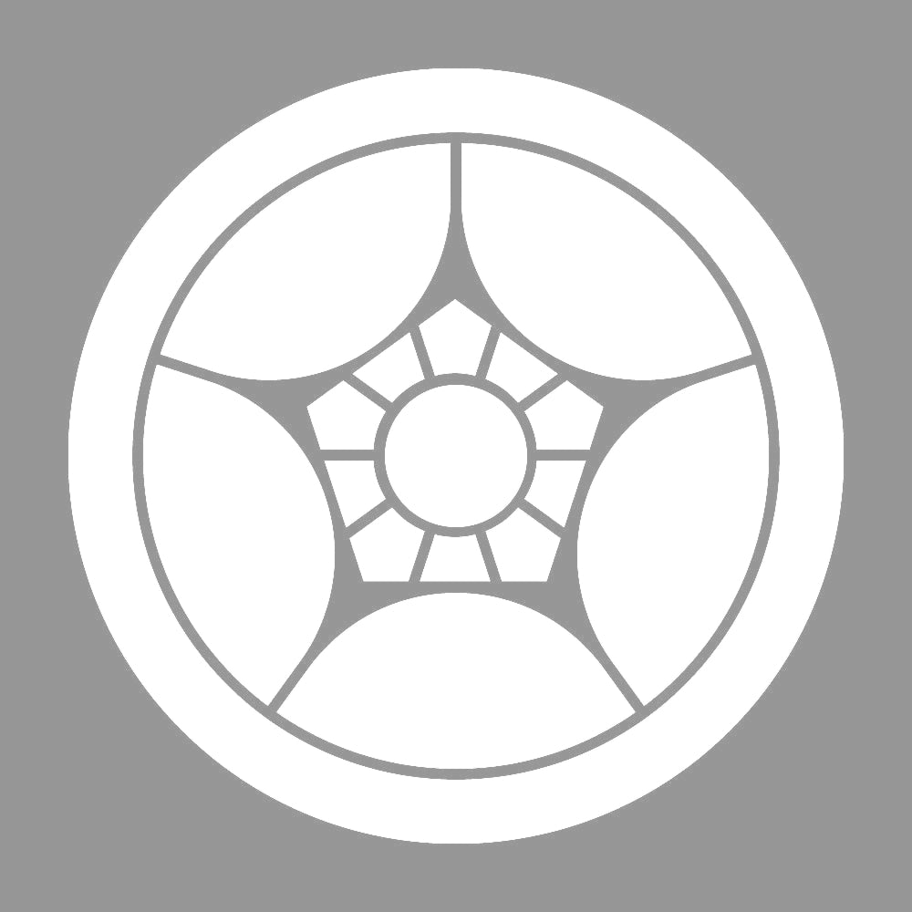 丸に割り梅鉢紋 7