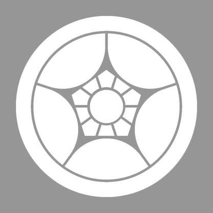 丸に割り梅鉢紋 7