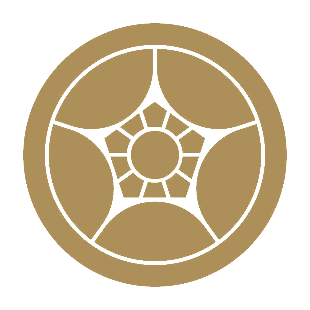 丸に割り梅鉢紋 9