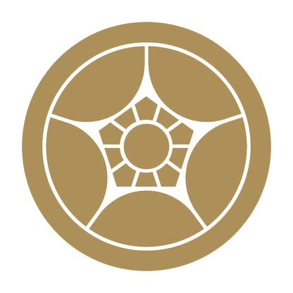 丸に割り梅鉢紋 9