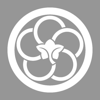 丸に中陰捻じ裏梅紋 7