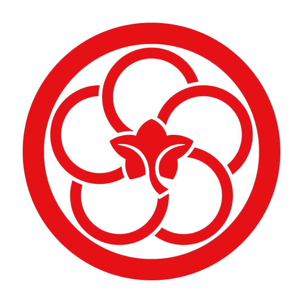 丸に中陰捻じ裏梅紋 8