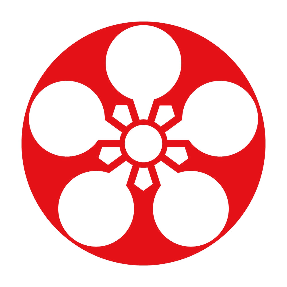 石持ち地抜き加賀梅鉢紋 8