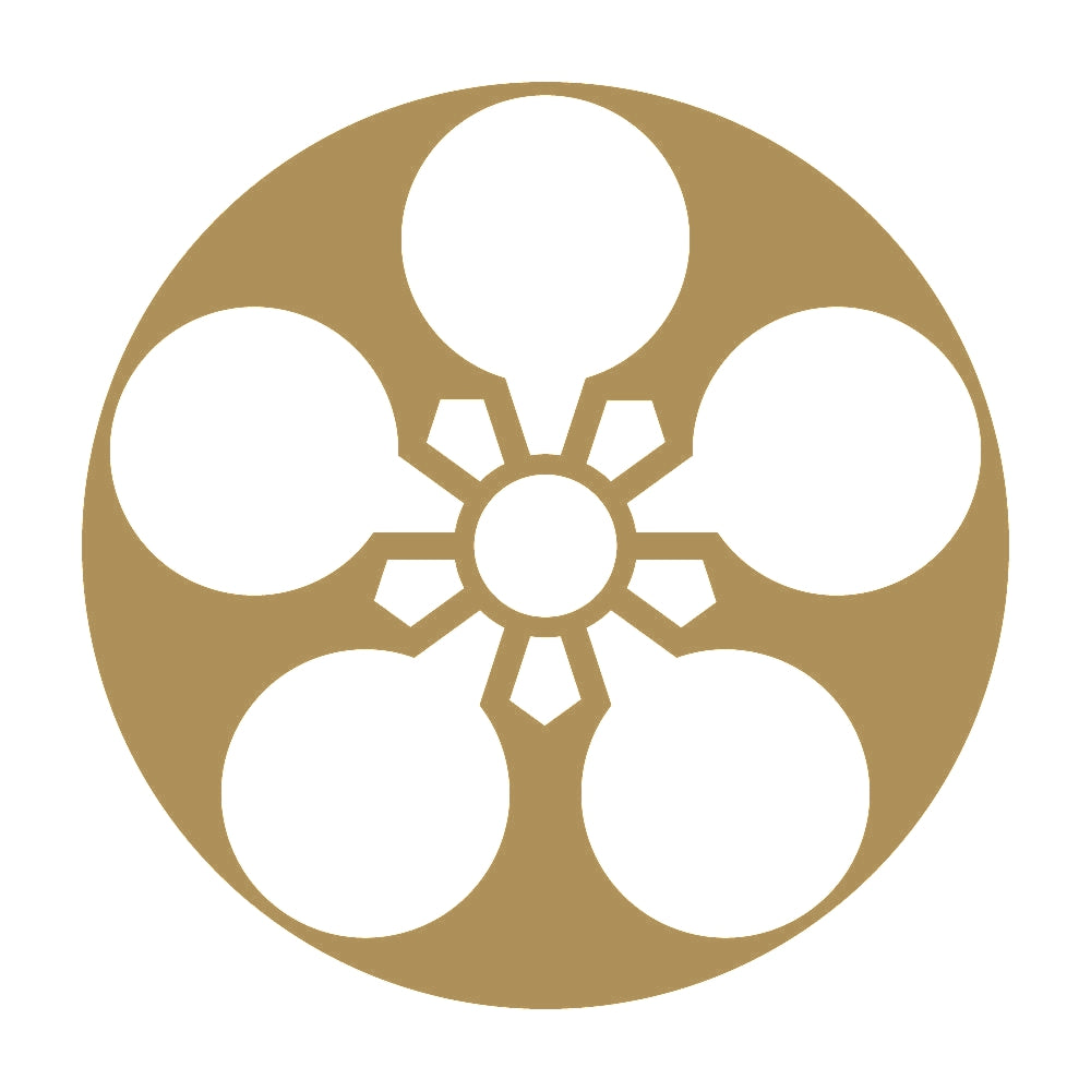 石持ち地抜き加賀梅鉢紋 9