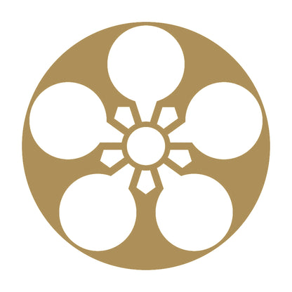 石持ち地抜き加賀梅鉢紋 9