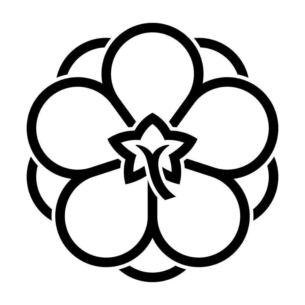 陰八重裏梅紋