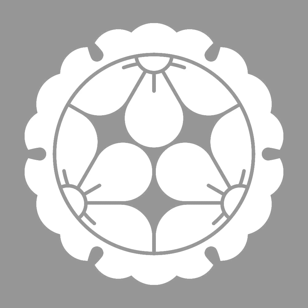 外雪輪に三つ割り梅紋 7